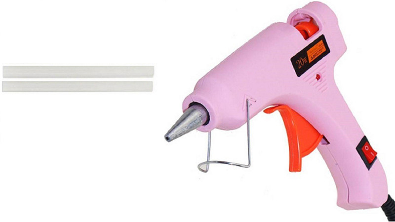 stickum hottest 20 Watt With 02 Glue Sticks Hot Melt Glue Gun For Art and Crafts , Diy , Kirigami , Paper , PCB , Plush Toys , Crafts , Wood , Box Standard Temperature Corded Glue Gun (07 mm) Standard Temperature Corded Glue Gun(7 mm)