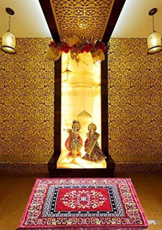 nitin digital service Velvet Prayer Mat(na, Medium)