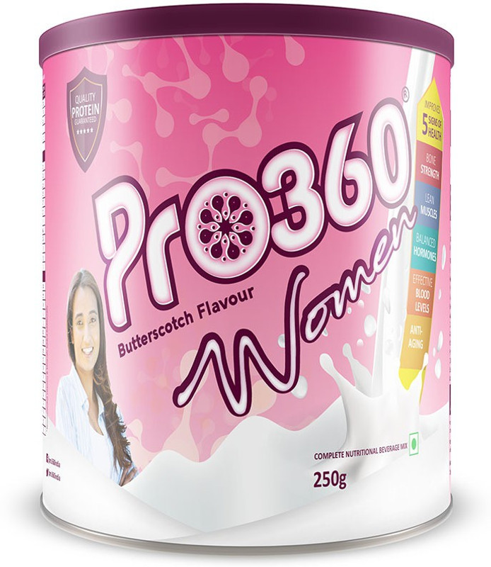 pro360 WOMEN BUTTERSCOTCH NUTRITIONAL BEVERAGE MIX(250 g)