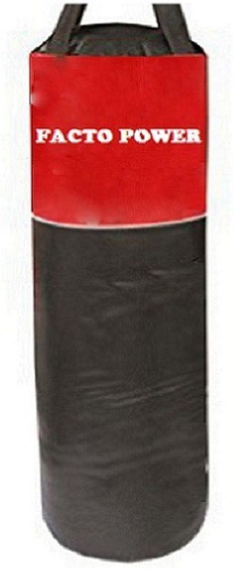 FACTO POWER 2.0 Feet Long, P.U Material, Red and Black Color, Unfilled with Straps Hanging Bag(2, 24 kg)