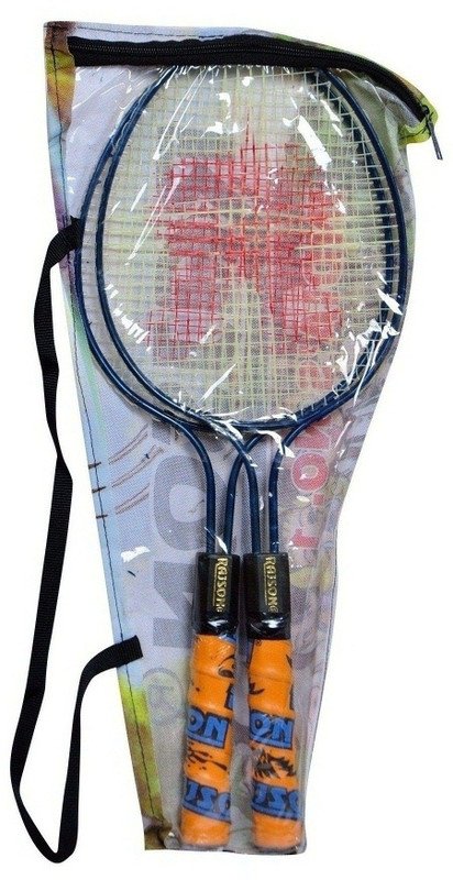rajson Kids New Double Rod Small Size Badminton Racquet Pair For Kids Boys 3 to 6 Years Multicolor Strung Badminton Racquet(Pack of: 2, 350)