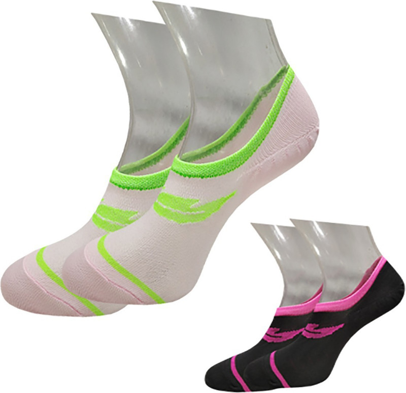 femiss socks combo of Secret(1) + loafer(1) (black,lemon) Men & Women Printed Low Cut(Pack of 2)