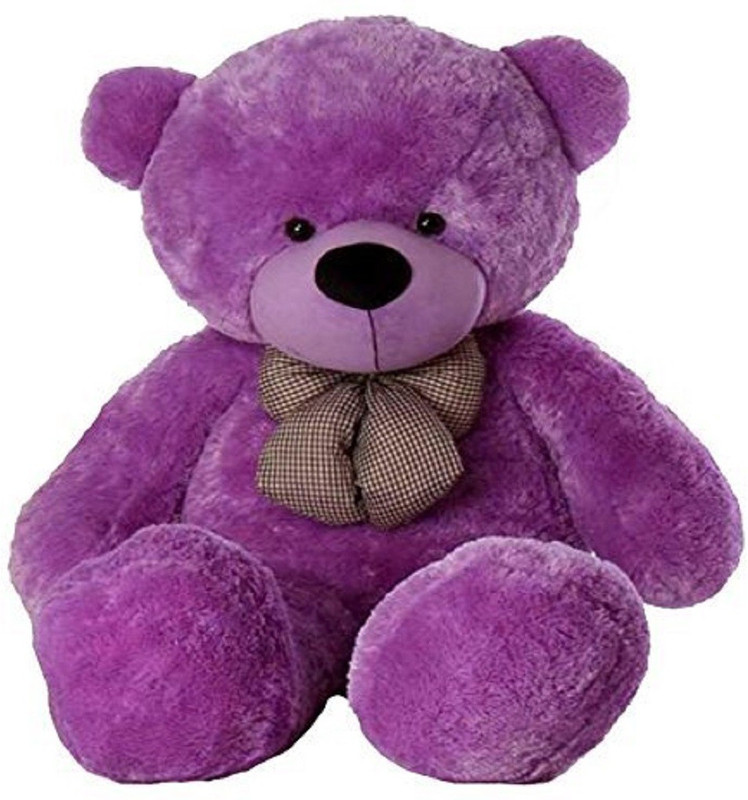 customer delight 3 Feet Teddy bear Purple colour | Teddy bear for girls | Teddy bear for kids  - 36 inch(Purple)