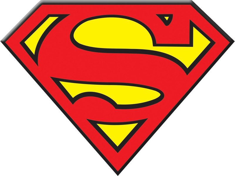 innoverainc Superman 3D Emblem Acrylic Car Bike Sticker (3" by 3") Motorcycle Design Sticker(Pack of 1)