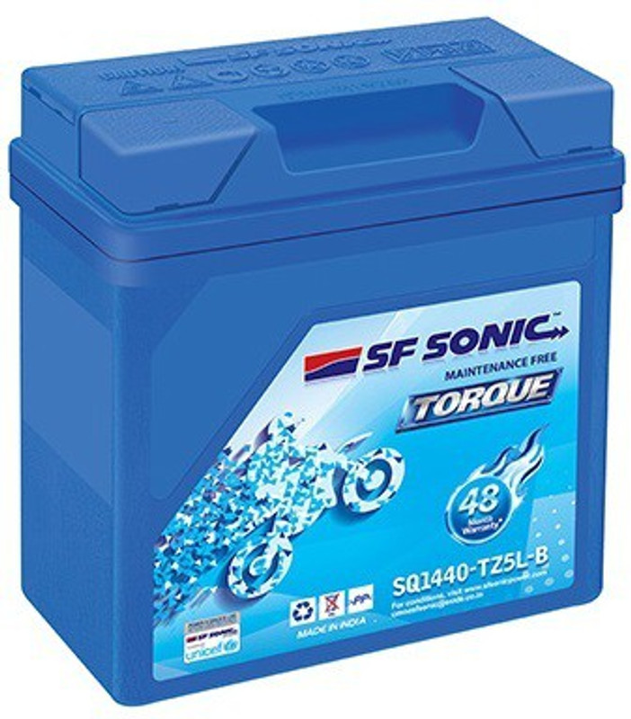 sf sonic Mobiker SQ1440-TZ5L-B (SMF) Battery 3 Ah Battery for Bike