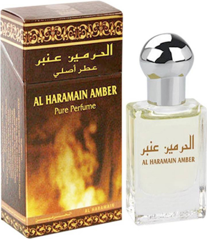 haramain Pure Original Amber Perfume Oil (Attar) - 15 ml Floral Attar(Amber)