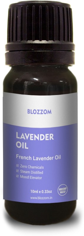 Blozzom Lavender Essential Oil (WHO GMP, HACCP, ISO)-100% Natural, Pure Therapeutic French Lavender Oil For Headache, Pain, Meditation, Anxiety, lessness & Aromatherapy - 10ml(10 ml)