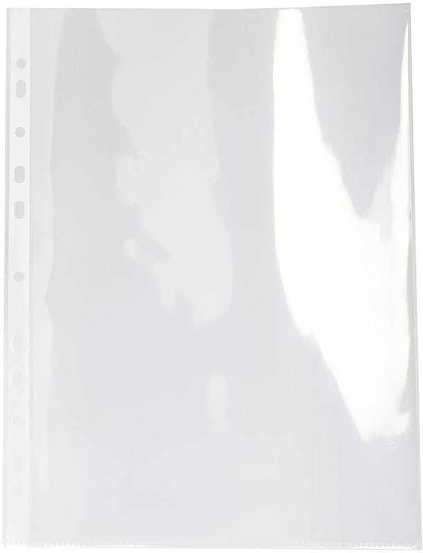 helloperfect PLASTIC SHEET PROTECTOR(Set Of 100, TRANSPARENT)