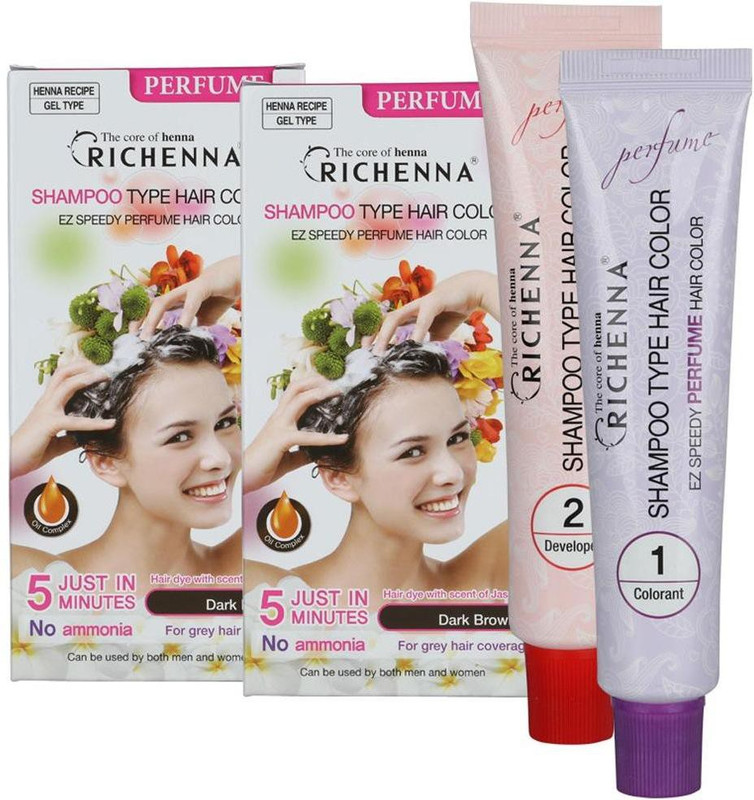 richenna EZ SPEEDY PERFUME COLOUR Hair Color(BROWN)