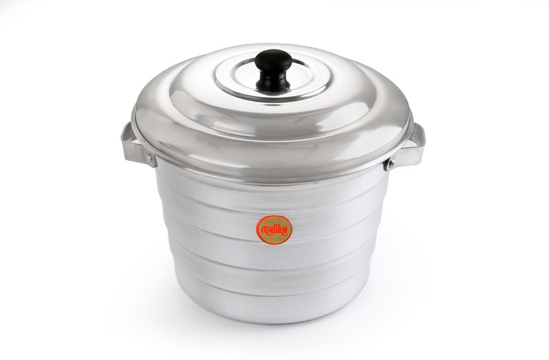malika Malika Aluminum Idly Cooker With 3 Idly Plates (12 Idlies) Standard Idli Maker(3 Plates , 12 Idlis )