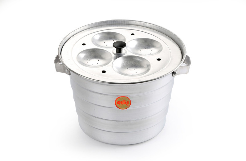 malika Malika Aluminium Idly Cooker With 5 Idly Plates (20 Idlies) Standard Idli Maker(5 Plates , 20 Idlis )