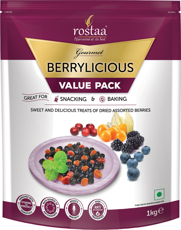 Rostaa Berrylicious (Mix Berries) Assorted Fruit Pouch(1000 g)