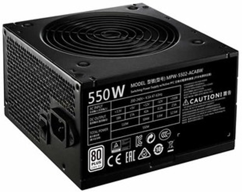 Cooler Master MWE 550 550 Watts PSU(Black) Cooler Master MWE 550 550 Watts PSU(Black)