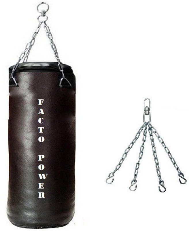 FACTO POWER 3.0 FEET LONG, SRF-HEAVY MATERIAL, UNFILLED WITH CHAIN Hanging Bag(3, 1 kg)
