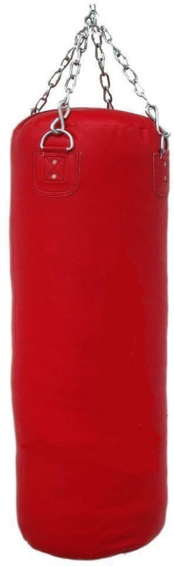 FACTO POWER 4.5 Feet Length RED Color Unfilled Synthetic Leather Hanging Bag(Heavy, 2 kg)
