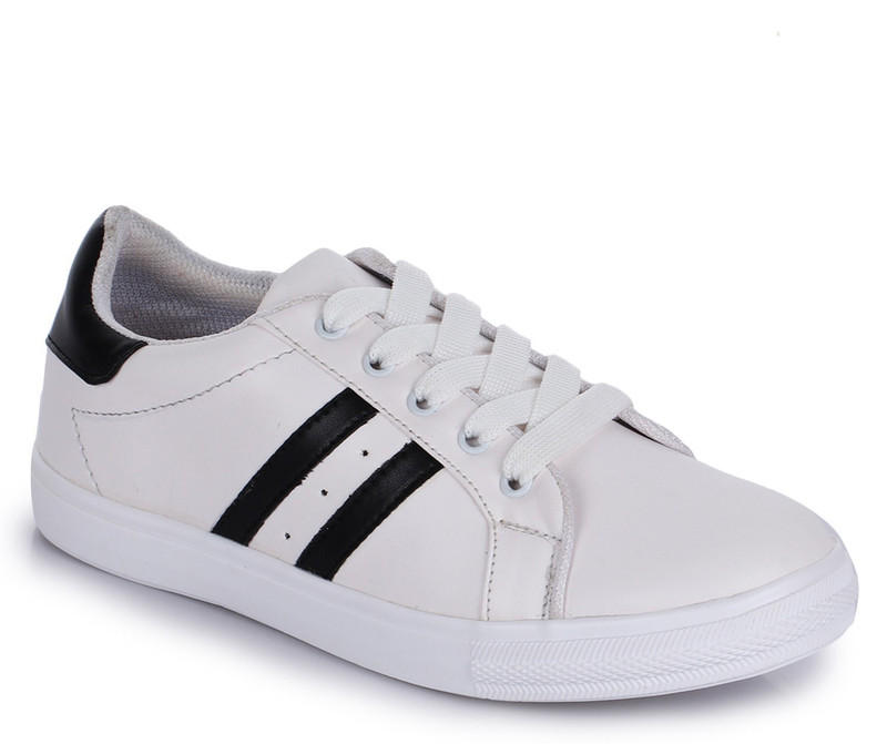 Buy D SNEAKERZ Women s And Girls Synthetic Leather Casual Partywear Sneakers Shoes Sneakers For Women White Online at desertcartSri Lanka