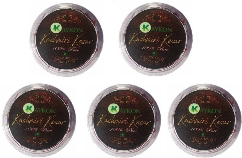 kaykon Pure Kashmiri Kesar Premium Quality Saffron 2-4 cm Long Thread -5GM #Beston(5 x 1 g)