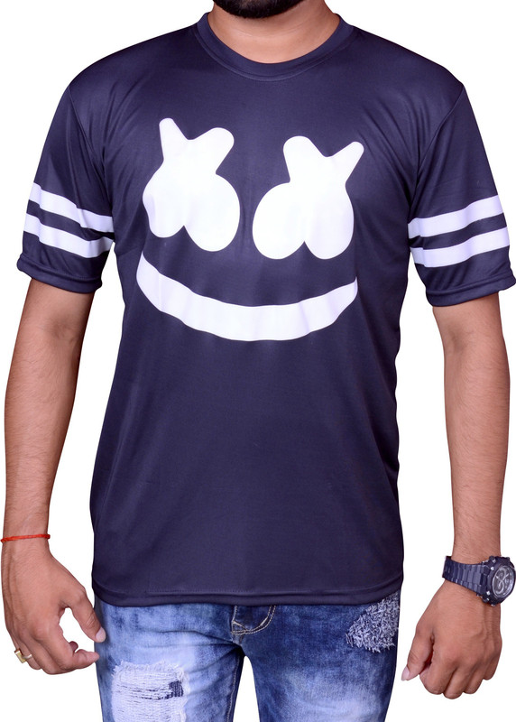 fetflex style wear Solid Men Round Neck Dark Blue T-Shirt