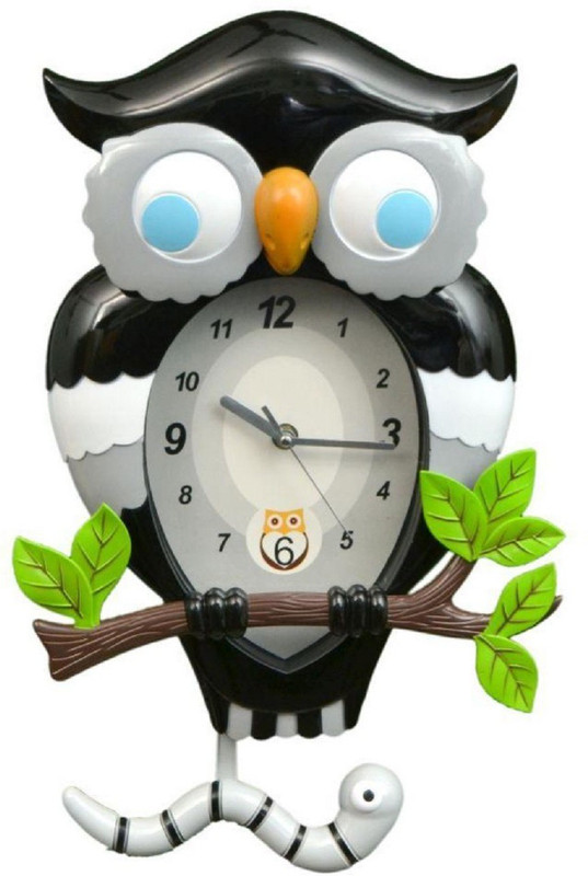 mitrah Analog 6 cm X 35 cm Wall Clock(Black, Grey, With Glass)