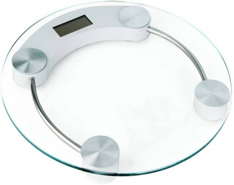 Rorian Personal Human Body Weight Machine Digital(2003A) Toughend Glass Weighing Scale(White)