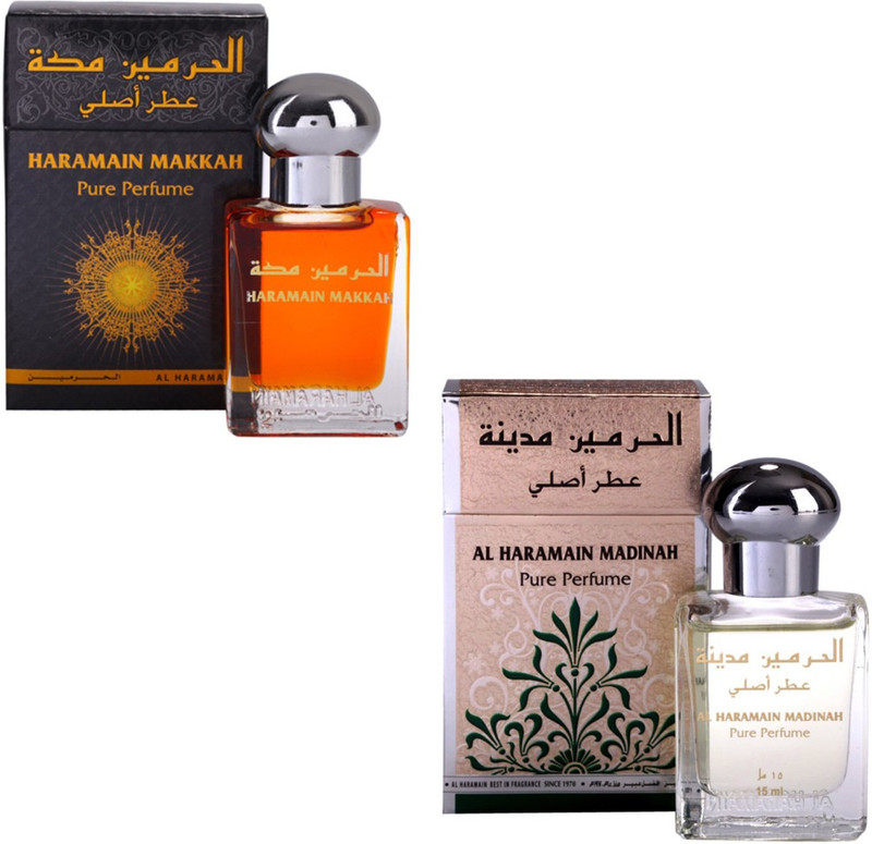 Al Haramain Makkah & Madinah Fragrance Roll on Attar Combo Pack of 2 - 2 x 15 ml Floral Attar(Floral) Al Haramain Makkah & Madinah Fragrance Roll on Attar Combo Pack of 2 - 2 x 15 ml Floral Attar(Floral)