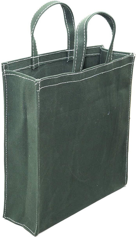 saisan Super Strong Heavy Duty Milk Bag / Shopping Bag /Grocery Bag / vegetable bag with Reinforced Handles & Thick Bottom for Strength Multipurpose Bag(Green, 5 L)