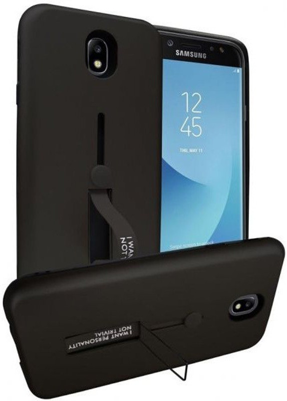 mandaaraa Back Cover for SAMSUNG GALAXY J8 (2018)(Black, Silicon)