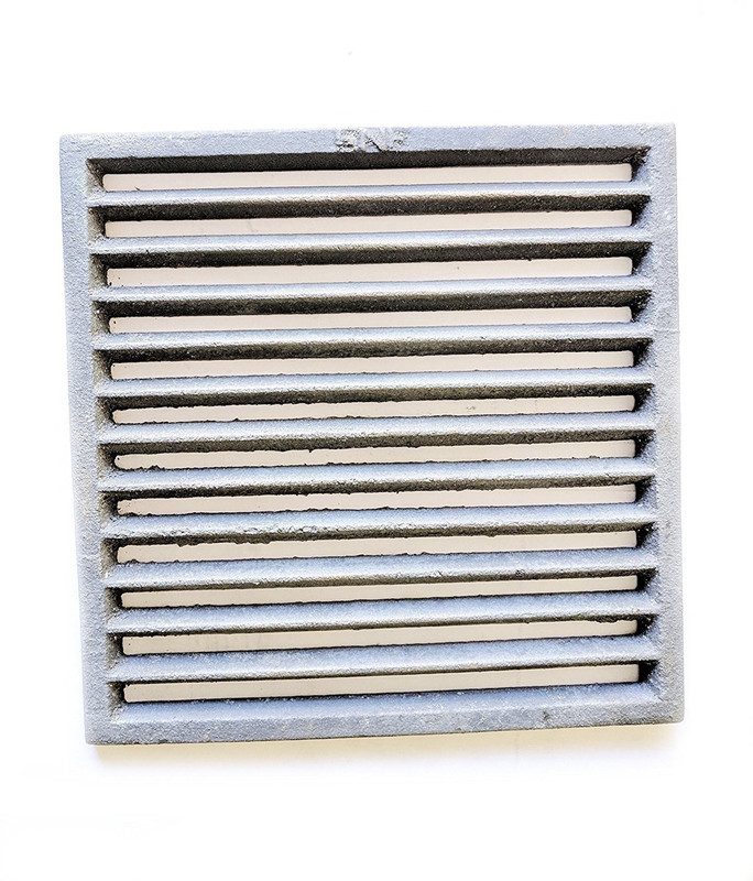 ekitchen Unseasoned Cast Iron Grill Square - 9 Inch/230 mm/23 cm Meatball Rack Grill