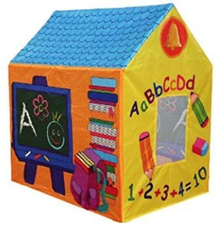 tully Polyester Kids Light Weight, Water and Fire Proof School House Tent (Multicolor, Jumbo Size)(Multicolor)