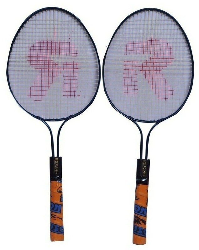 rajson Strung Double Rod Small Size Badminton Racquet Pair For Kids 3 to 6 Years Multicolor Strung Badminton Racquet(Pack of: 2, 350)