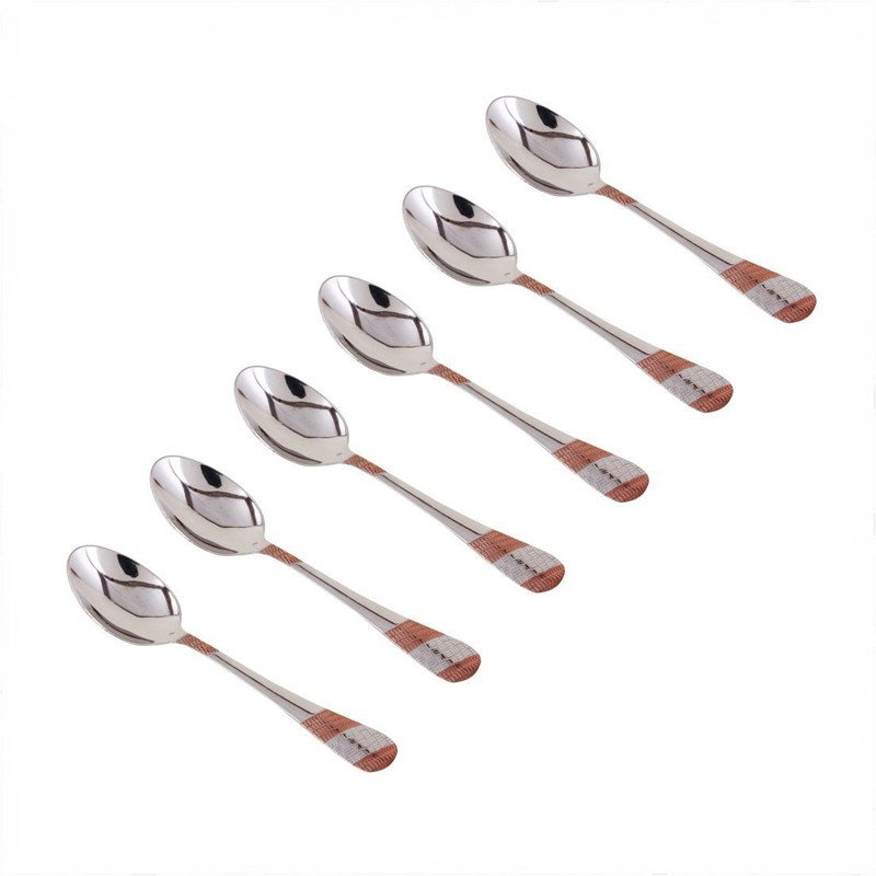 italica CHERY ROSE Stainless Steel Table Spoon Set(Pack of 6)