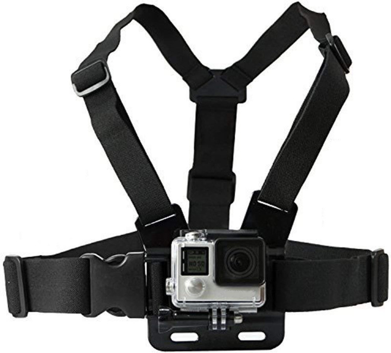 akshar Strap Mount Body Belt Harness for Gopro Other Action Cameras (Black) Strap(Black)