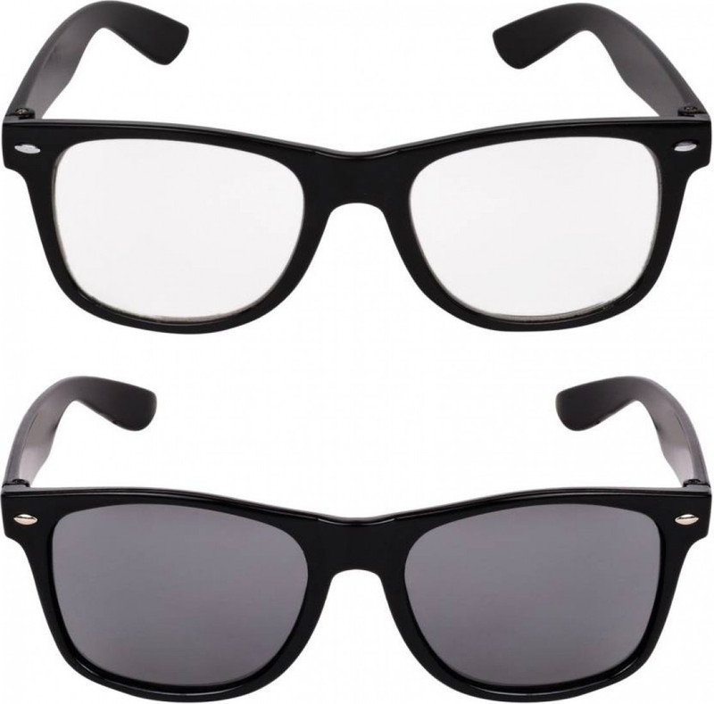 kingsunglasses Wayfarer Sunglasses(Black, Clear)