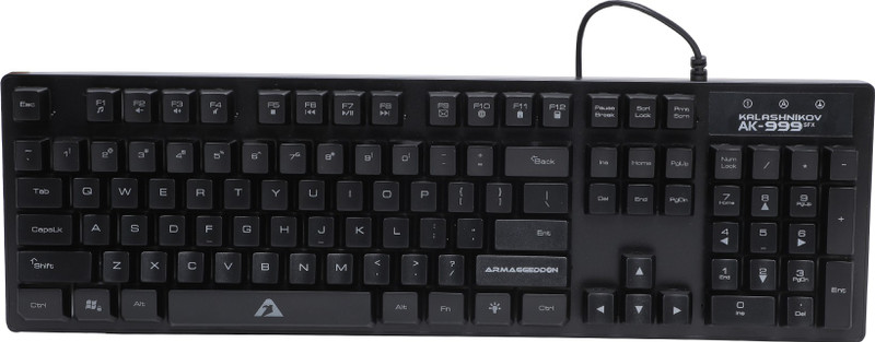 Armaggeddon AK-999S-FX Wired USB Gaming Keyboard(Black)