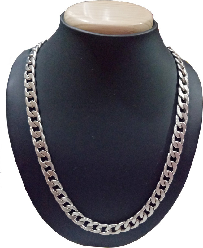 stylish dude SDC0006 Silver Plated Stainless Steel Chain
