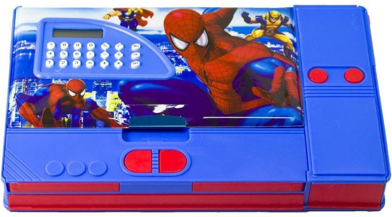 90  Spiderman magnetic pencil box for Kids