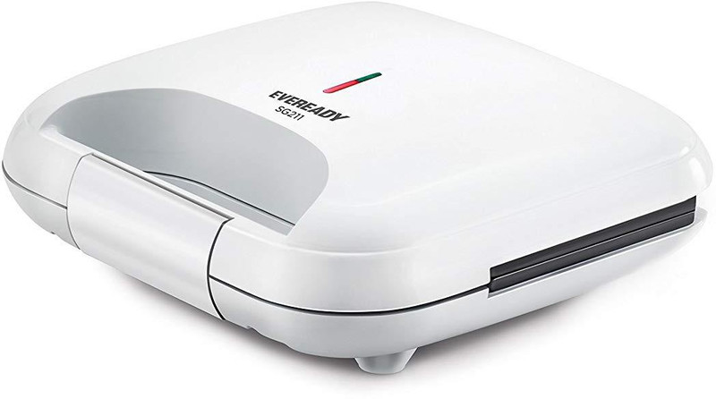 Eveready sandwich Griller SG211 750W Grill(White)