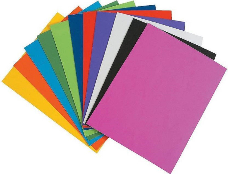 craftistics Foam sheet 10 different color A4 size 2mm Thickness