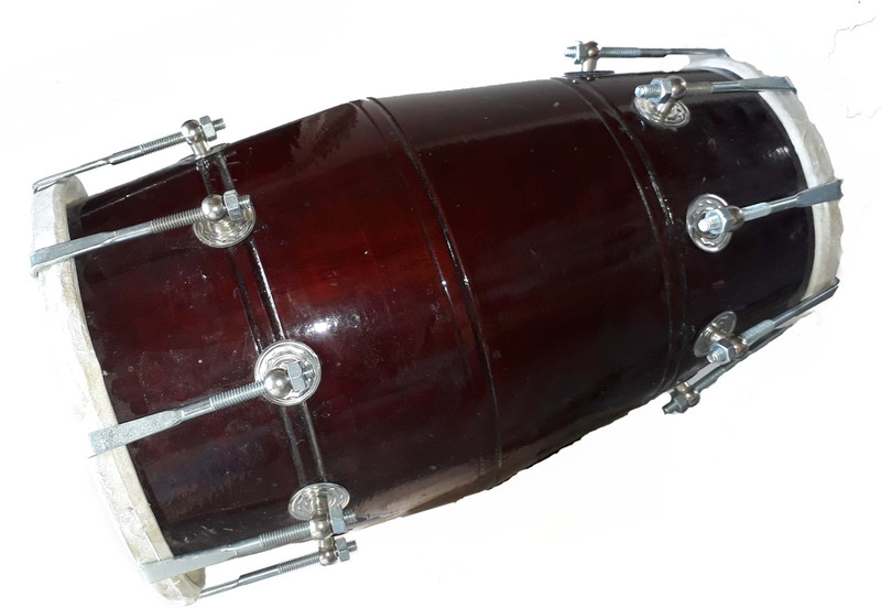 GT Dhokalb321 Nut & Bolts Dholak(Brown)