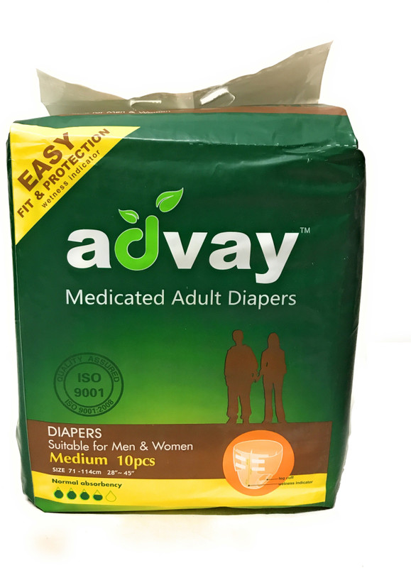 advay Medicated Adult Diaper Pant M Adult Diapers - M(10 Pieces)