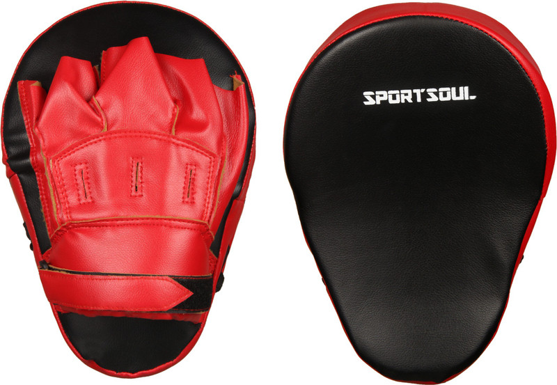 SportSoul Boxing & Martial Arts Curved Focus Pad(Red, Black)