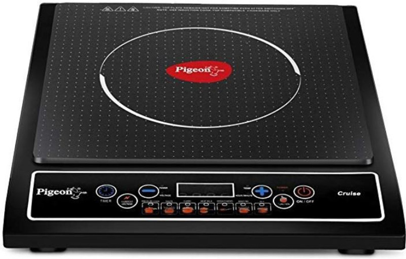 Pigeon Stovekraft Cruise 1800-Watt Induction Cooktop (Black) Induction Cooktop(Black, Touch Panel)