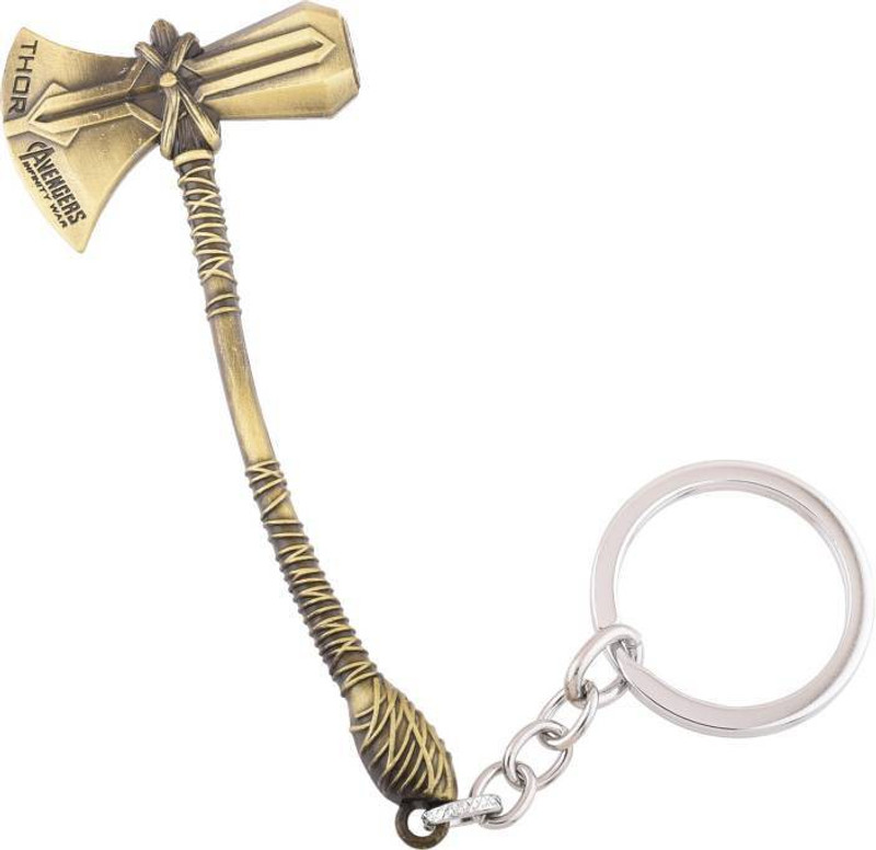 cyclon Avengers Infinity War Thor Axe Stormbreaker Alloy Metal Keyring (Copper) Key Chain