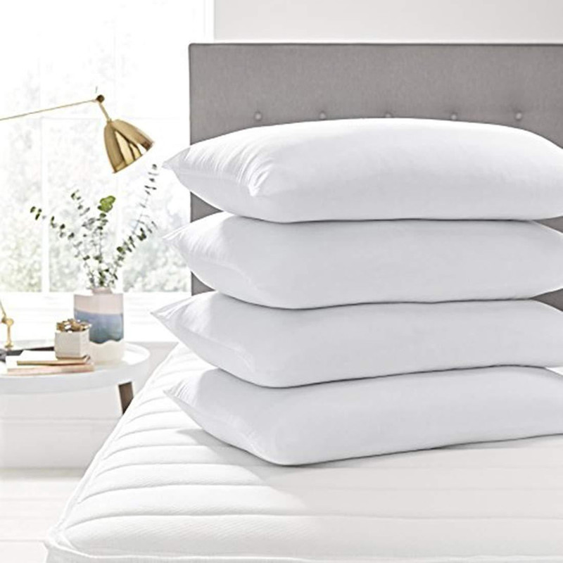 changers Solid Bed/Sleeping Pillow Pack of 4(White)