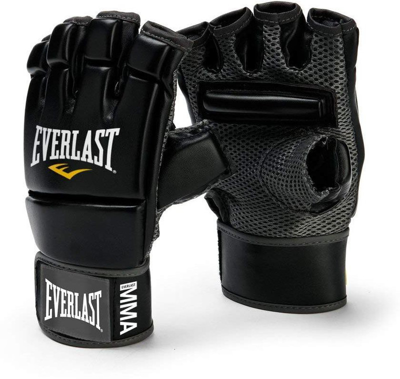 Everlast MMA Kickboxing Gym & Fitness Gloves (L, Black) Everlast MMA Kickboxing Gym & Fitness Gloves (L, Black)