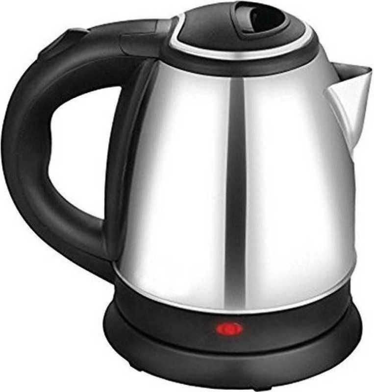 KitchenFest Multipurpose Cordless Hot Water Coffee Tea Boiler Electric Kettle(1.8 L, Silver)