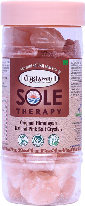 Crystamin Original Natural Himalayan Pink Rock Salt Crystal - Sole Therapy Himalayan Pink Salt(1 kg) Crystamin Original Natural Himalayan Pink Rock Salt Crystal - Sole Therapy Himalayan Pink Salt(1 kg)