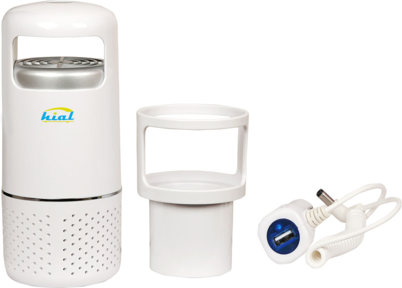 hial Car Air Purifier with Activated Carbon Filter Portable Car Air Purifier(White)