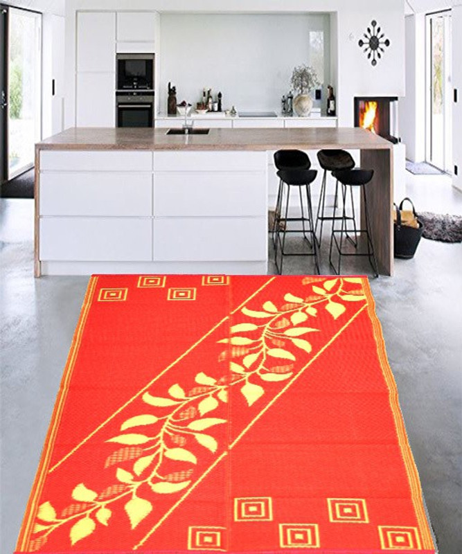clarkia Multicolor Plastic Carpet(120 cm  X 180 cm)