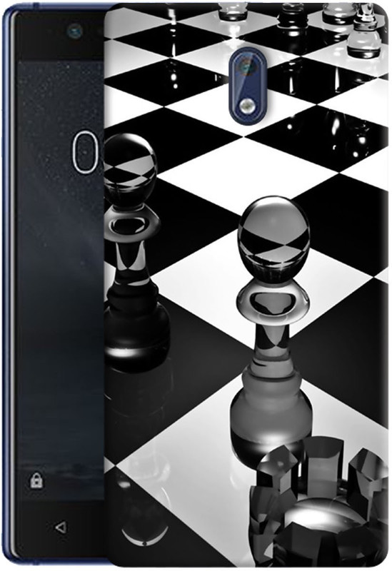 polymol Back Cover for Nokia 3(glass chess board, Hard Case)